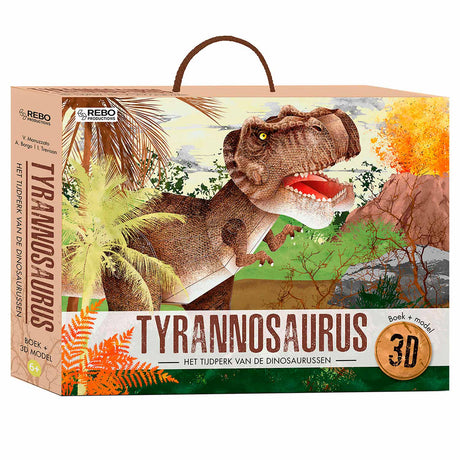 Libro editorial rebo + modelo 3D tiranosaurio