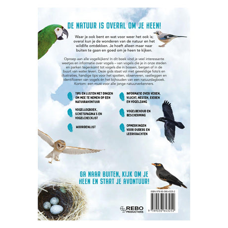 Rebo editorial pájaros - guía y diario de naturaleza para niños