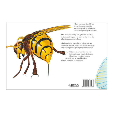 Libro de la editorial Rebo sobre insectos, criaturas aterradoras