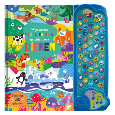 Libro de sonidos de animales de Rebo Publishers: busca y encuentra