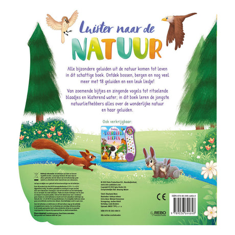 Libro sonoro de la editorial Rebo: escucha la naturaleza. 3+