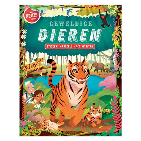 Rebo Publishers increíble libro de pegatinas de animales 4+