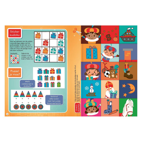 Rebo editores Sinterklaas Pete libro de diploma con pegatinas