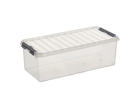 Sunware q-line multibox 6,5l + inserto con compartimentos metálicos transparentes