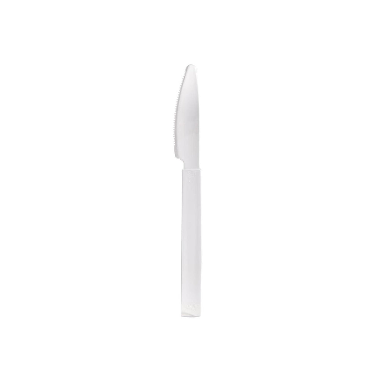 Cuchillos Duni reutilizables transparentes 12 piezas 18,8cm