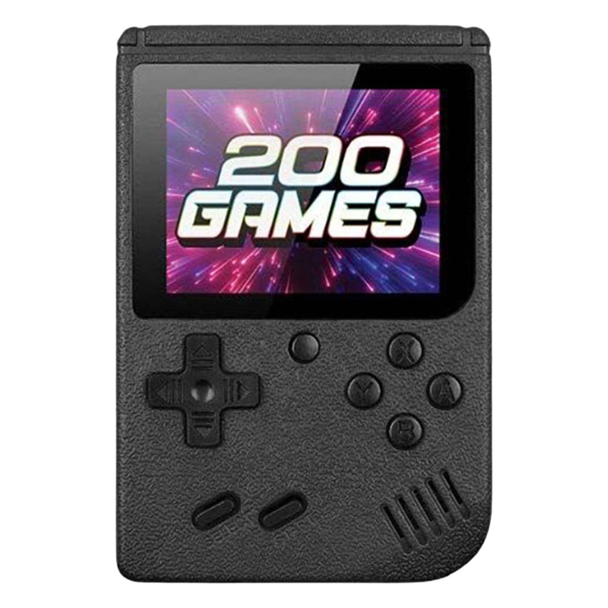 Gamebox - consola de juegos portátil con 200 juegos - negro