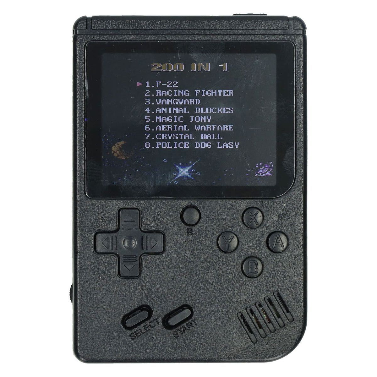 Gamebox - consola de juegos portátil con 200 juegos - negro