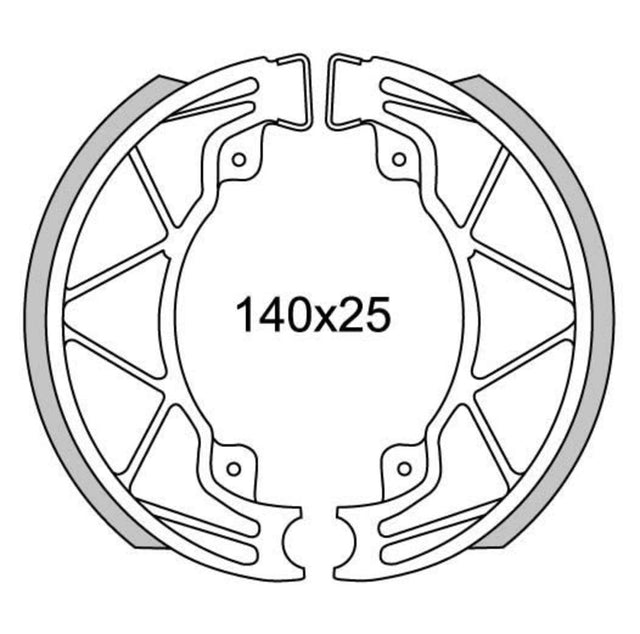 Newfren Brake Smegmentet GF0268 Runner, Hexagon-125 180
