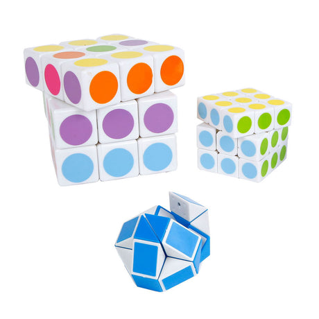 Juego de 3 cubos de rompecabezas Van Manen: juguetes de rompecabezas para niños.