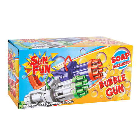 Pistola de burbujas van manen sun fun con soplador de burbujas