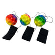 Arco iris de bola elástica en cordón