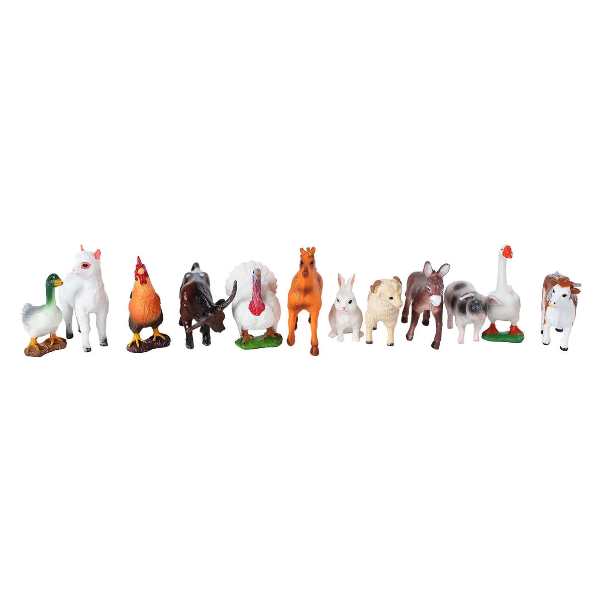 Figuras de animales de granja en miniatura de globo terráqueo para niños, 36 piezas.
