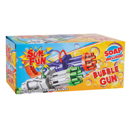 Sun fun xxl bubble gun - pistola de soplado de burbujas - incluido jabón - verde - máquina de soplado de burbujas - máquina de soplado de burbujas