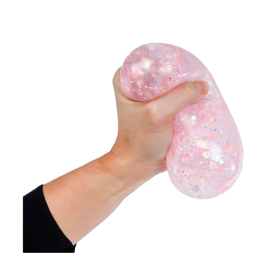 Glamour mega squeeze squeeze bola flor y purpurina, 9 cm