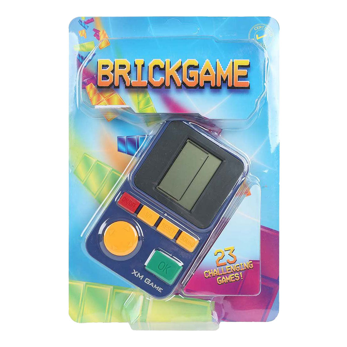 Consola de juegos retro van manen brickgame 23 juegos 6,5x11cm juguetes.