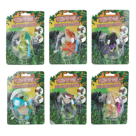 Dinoworld llavero dinosaurio mordiendo, 12cm