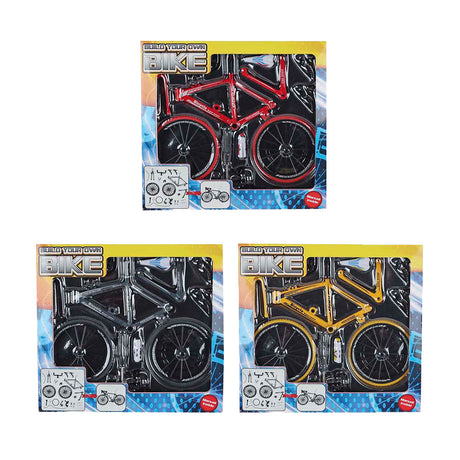 Kit de construcción de bicicleta de carreras Van Manen, bicicleta de juguete fundida a presión, 19,5 cm, multicolor.