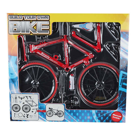 Kit de construcción de bicicleta de carreras Van Manen, bicicleta de juguete fundida a presión, 19,5 cm, multicolor.