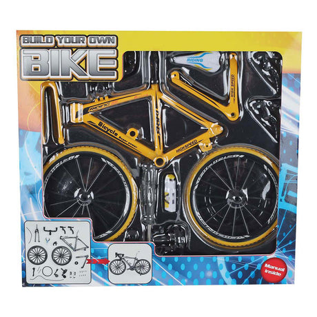 Kit de construcción de bicicleta de carreras Van Manen, bicicleta de juguete fundida a presión, 19,5 cm, multicolor.