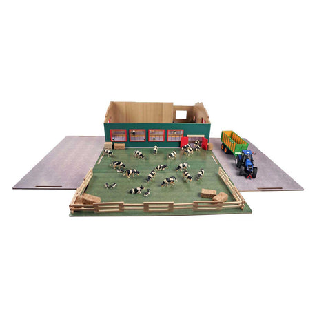 Establo globo infantil con almacenamiento y pasto 1:32 75x68x28cm
