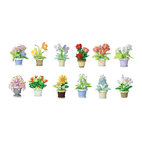 Set de construcción de flores planta en maceta - 365 piezas.