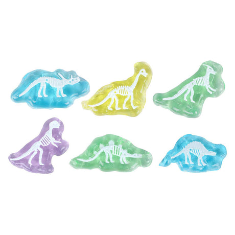 Esqueleto de Dinoworld con baba de dinosaurio.