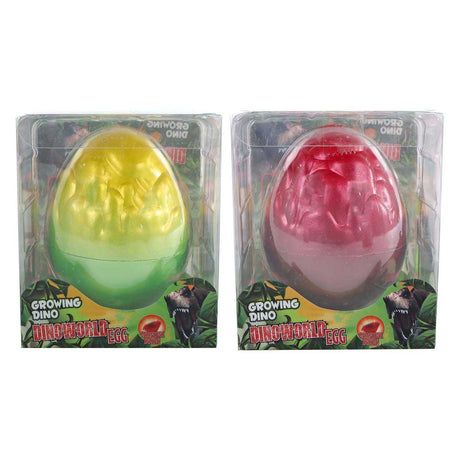 Huevo Dinoworld con dinosaurio en crecimiento con piedra preciosa 8cm