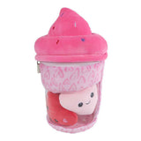 Peluche helado de peluche Van Manen con corazones - Juguete de 25 cm.
