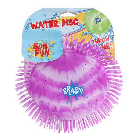 Disco de salpicaduras de agua divertido sol