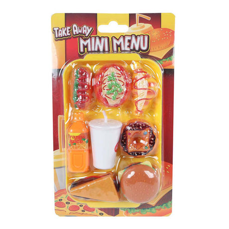 Set de juego de mini menú de comida rápida