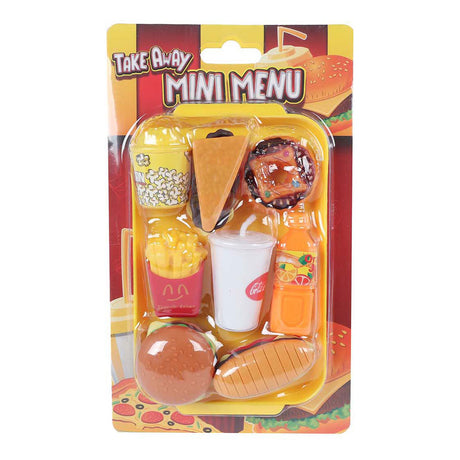 Set de juego de mini menú de comida rápida