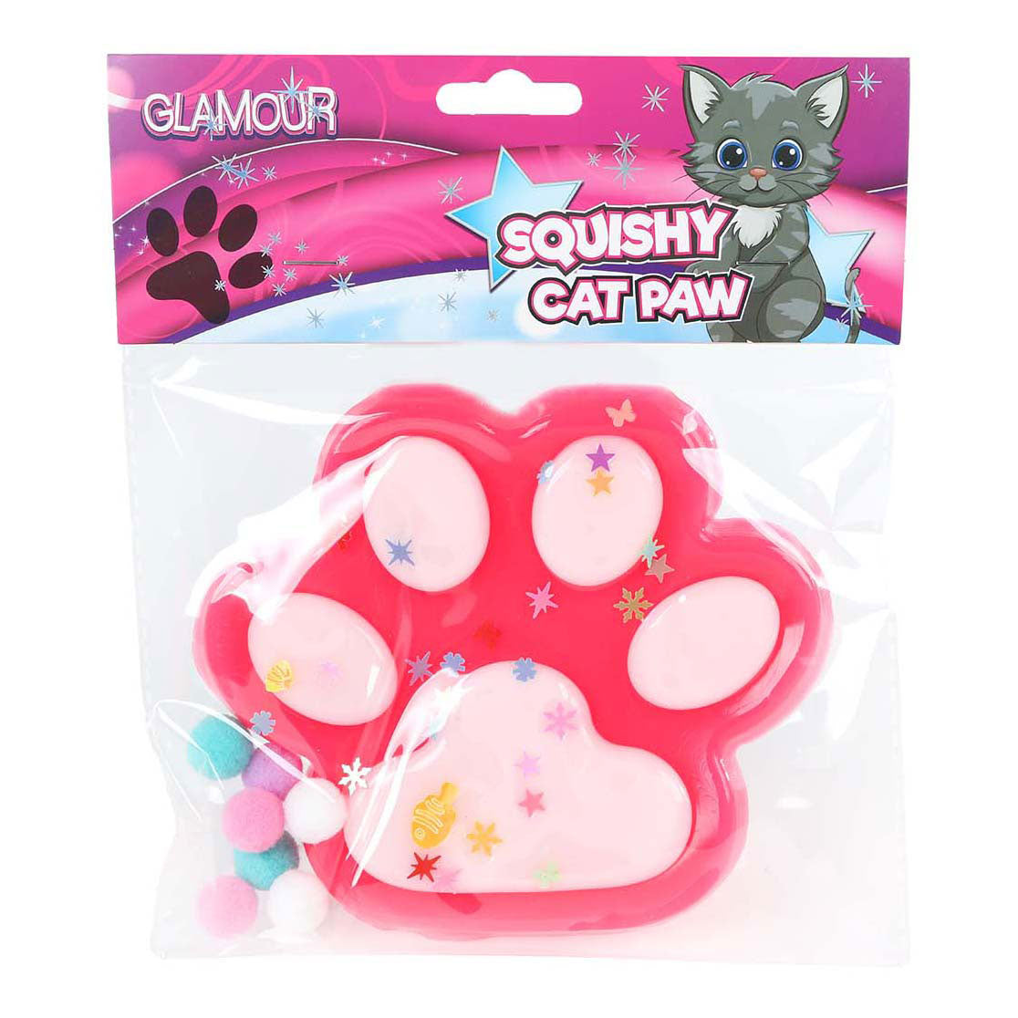 Glamour squishy mega pata de gato 12,5cm 4 surtidos