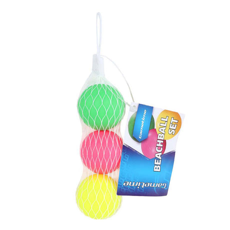 Pelotas de playa Gametime en bolsa de malla - 3 uds.
