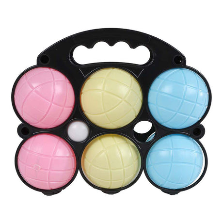 Van Manen Veenendaal BV Lobbes jeu de boules set 6 bolas de plástico para niños juguetes al aire libre.