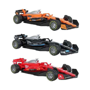 Coche de carreras de fórmula para 2 juegos fundido a presión - 13 cm