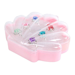 Mermaid stars ringen met diamantjes - 6st.