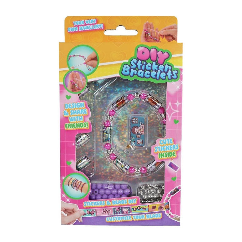 Maak je eigen armband met stickers en kralen