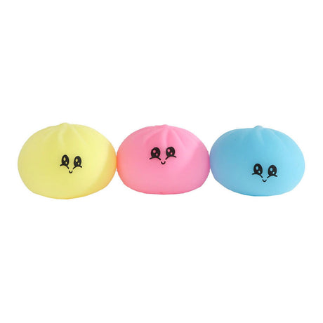 Albóndigas de espuma kawaii fidget en cesta de vapor 5cm - 3 uds.