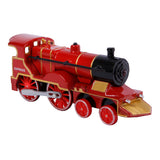 Locomotora de fundición a presión de 2 juegos con luz y sonido, 14 cm