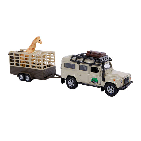 Globo terráqueo infantil land rover defender + remolque jirafa