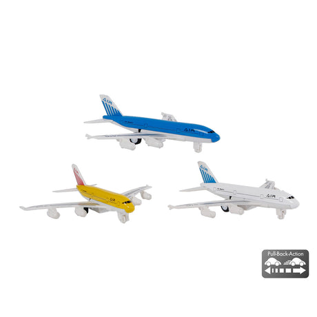 Avión extraíble de fundición a presión para 2 juegos, 14 cm