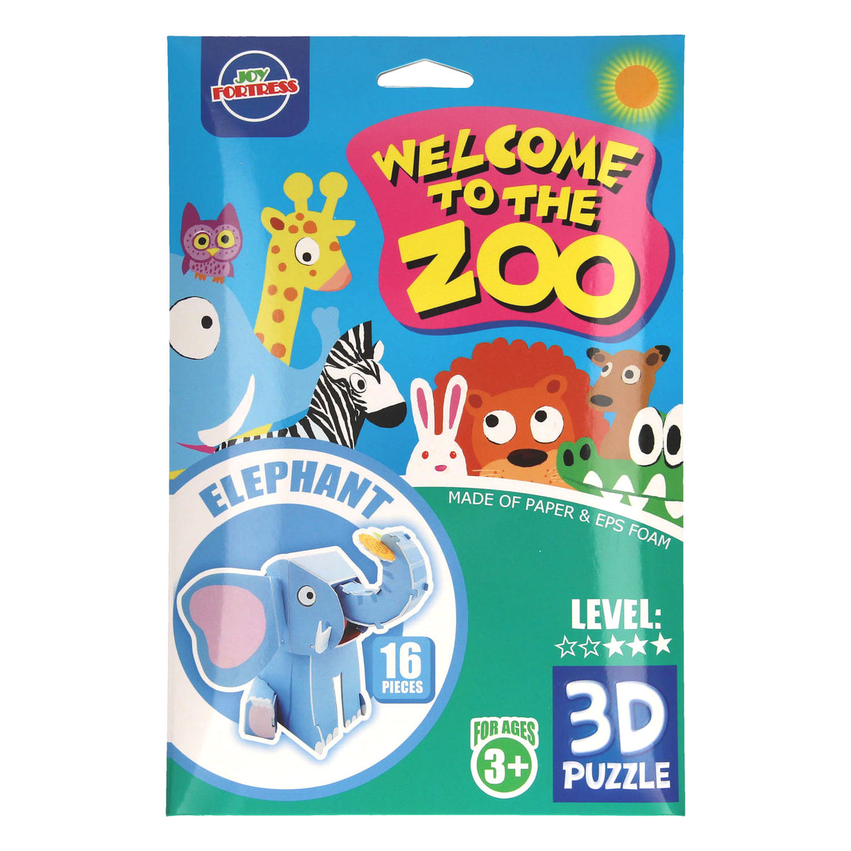 Espuma en 3D rompecabezas animal salvaje