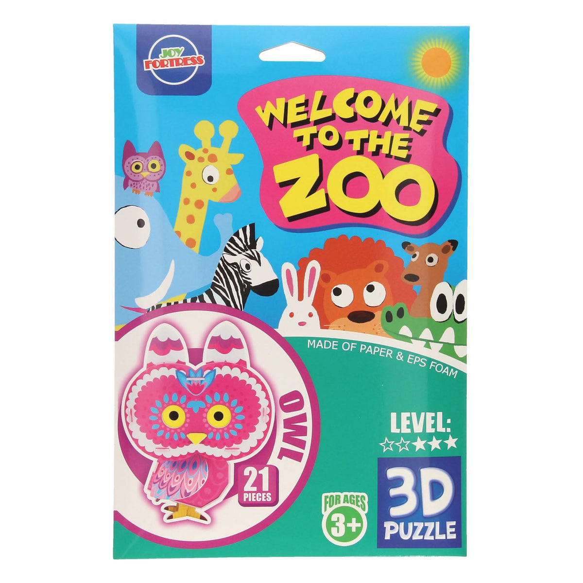 Espuma en 3D rompecabezas animal salvaje