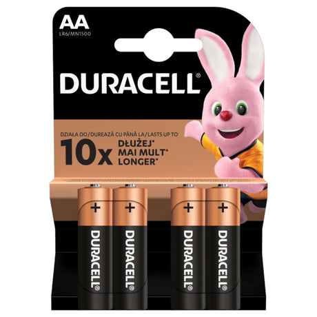Ventas de baterías en Europa b.v. Pila Duracell Plus AA MN1500 1.5V LR6 Alcalina (4uds)