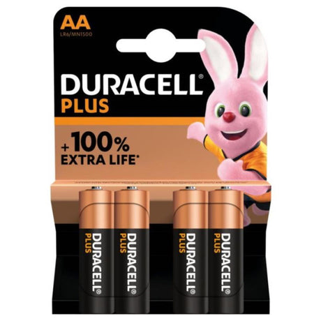 Ventas de baterías en Europa b.v. Pila Duracell Plus AA MN1500 1.5V LR6 Alcalina (4uds)