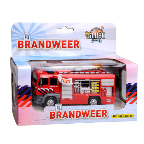 Extintor de bomberos con luz y sonido.