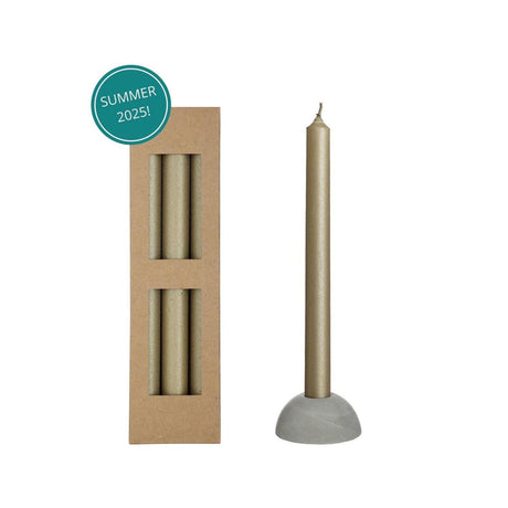 Ideas 4 estaciones cena vela Bliss oro juego de 3 piezas ã˜2,2xh25cm