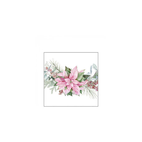 Servilletas Ambiente 25cm poinsettia rosa fsc mix