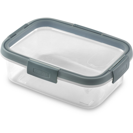 Curver contenedor comida smart fresh eco 1l gris ahumado transparente