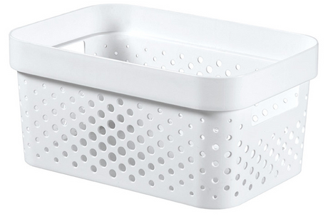 Caja Curve Infinity Dots 4,5l blanca - 100% reciclada